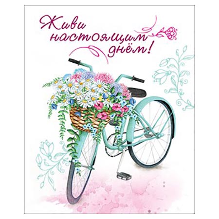 Велосипед и цветы
